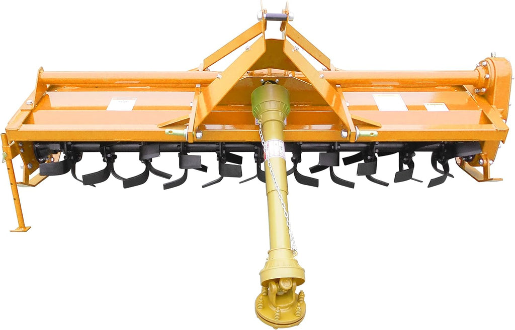 Sigma Heavy Duty 3 Point Hitch Rotary Tiller 7' FT 84" in. Work with 3 PT CAT I Hitch Tractor PTO Driven Gear Drive