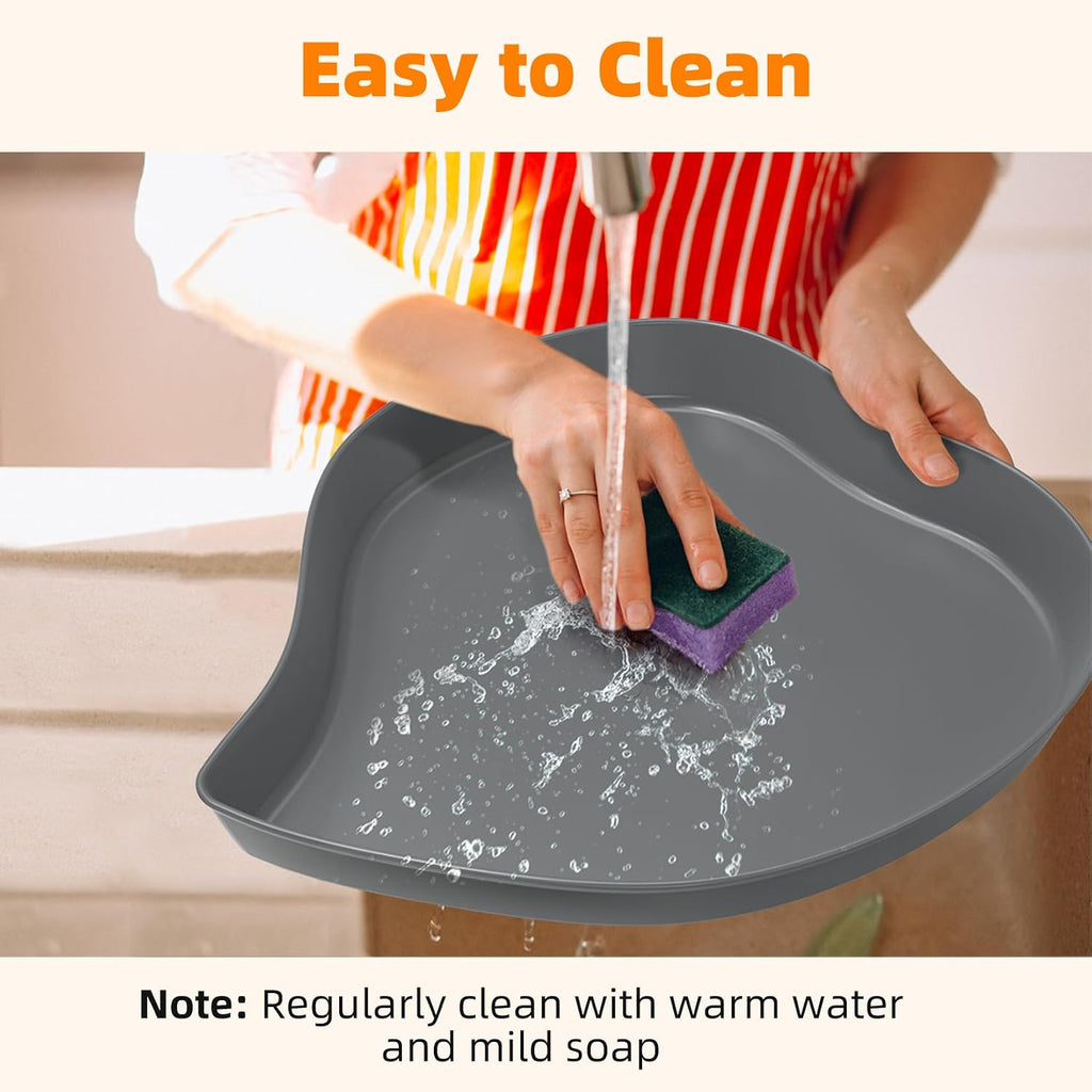 Heated Bird Baths for Outdoors, 60W Thermostatic Winter Birdbath - Gray