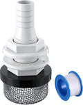 Thru Hull Strainer Mount with Aerator Screen for 3/4" ID Hose