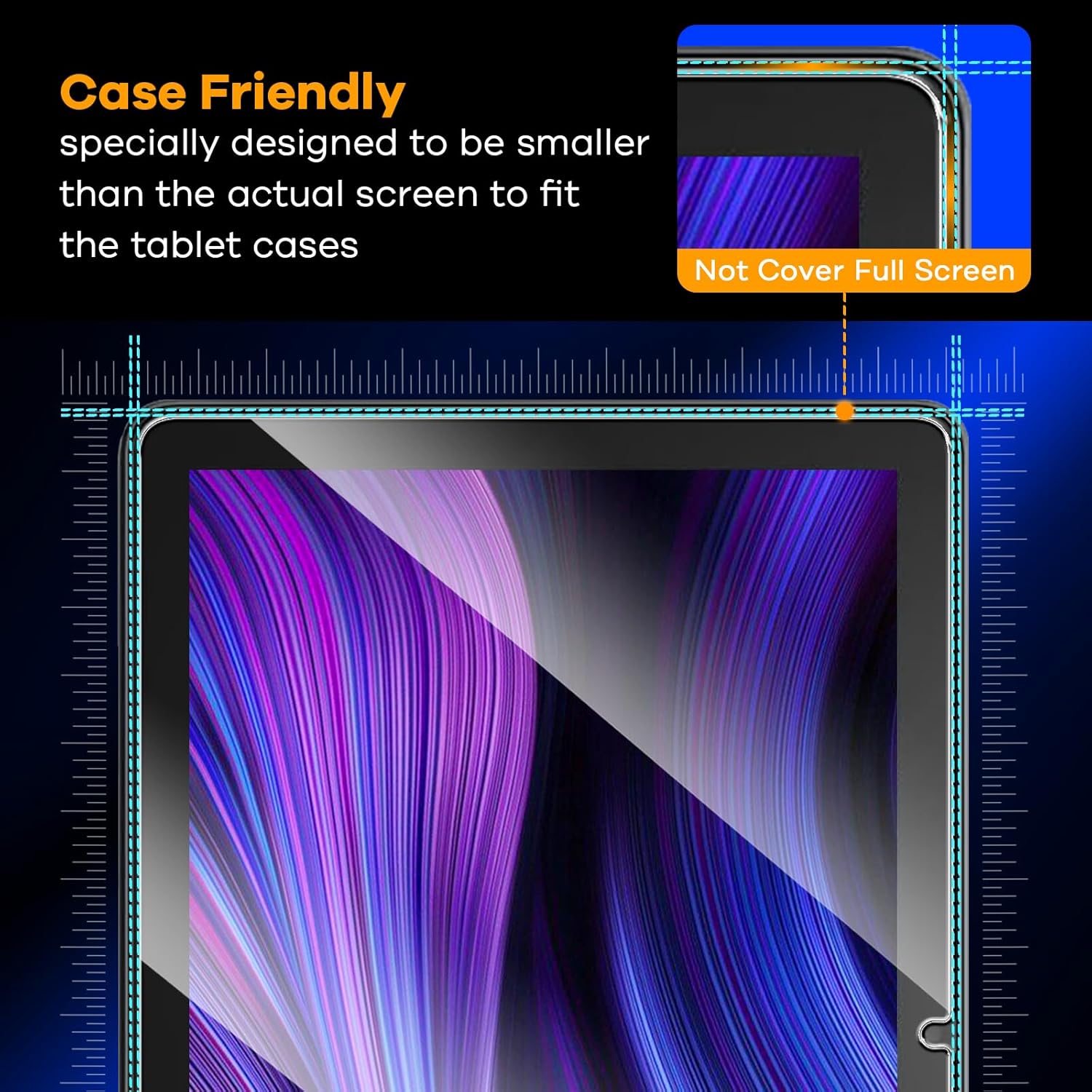 2-Pack Tempered Glass for Amazon Fire HD 10 Screen Protector (10.1" Tablet), 9H Glass for Fire HD 10/10 Plus/10