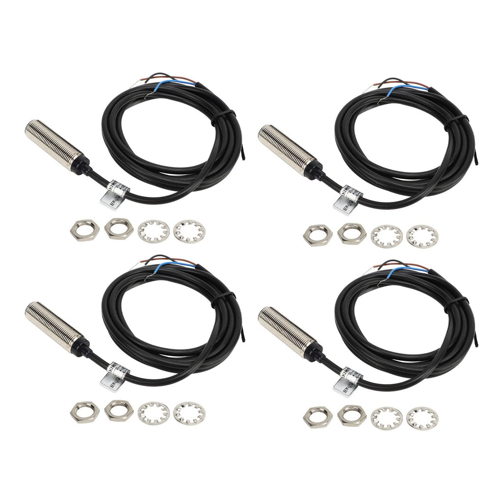 12mm Inductive Proximity Switch, PNP NO 3 Wire DC 6-36V, IP67 2mm Detection Distance for Automation Machinery
