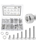 Nuts and Bolts Assortment Kit, 210 pcs, Stainless Steel