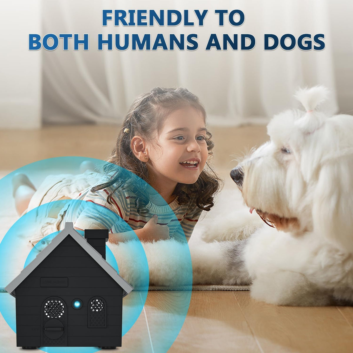Dog Barking Control Devices, Anti Barking Device Ultrasonic Dog Barking Deterrent with 4 Modes, Stop Barking Dog