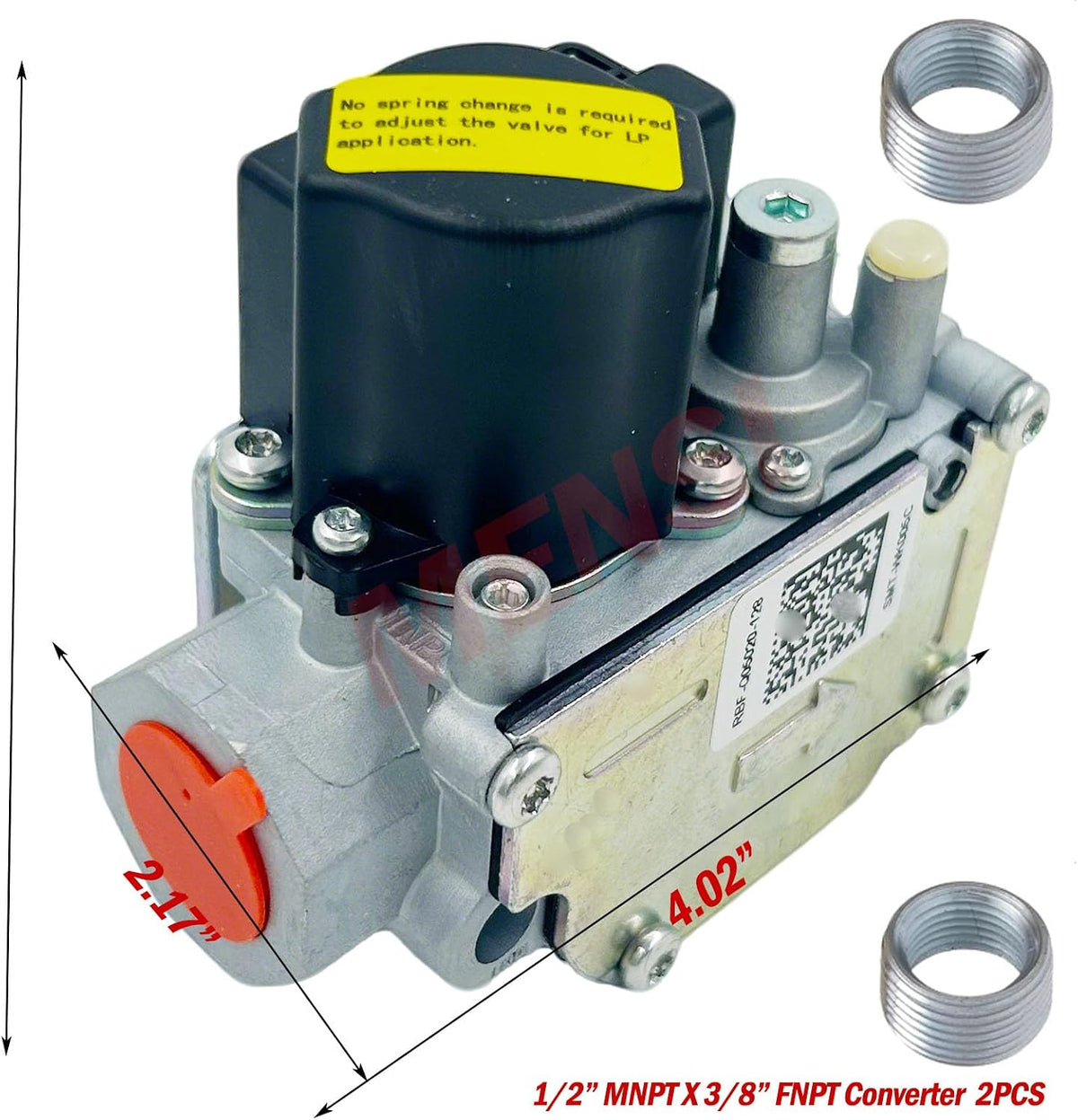 MENSI Gas Single Stage Main Valve Replace for White Rodgers 36G22-254 Gas Heating Furnace Valve, Part for Goodman PN No. 0151M00013 B1282628S B12826-28 B1282614 B12826-14 36G22Y-202 VR8215S121