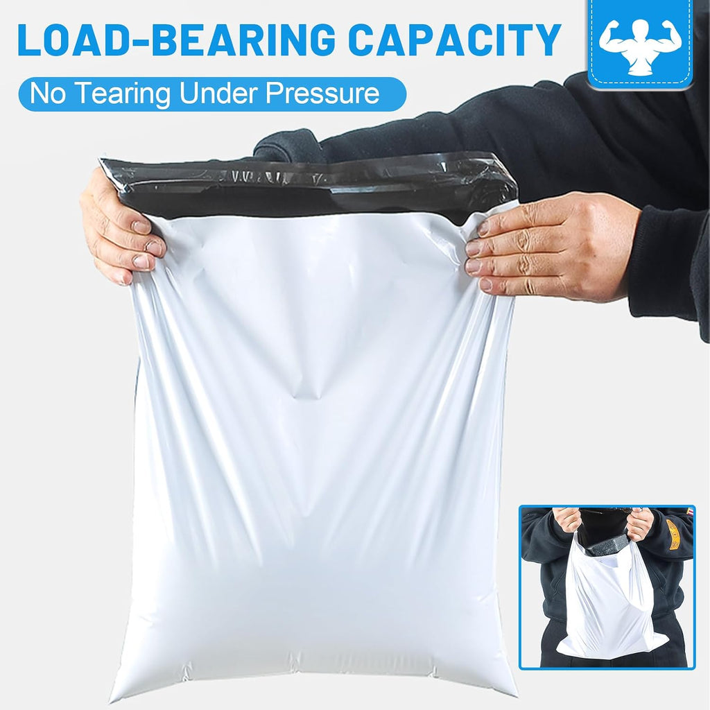 Poly Mailers 10x13 Inch 50 Pcs, Large Shipping Bags for Clothing | Waterproof Strong Adhensive Mailing Bags for Small