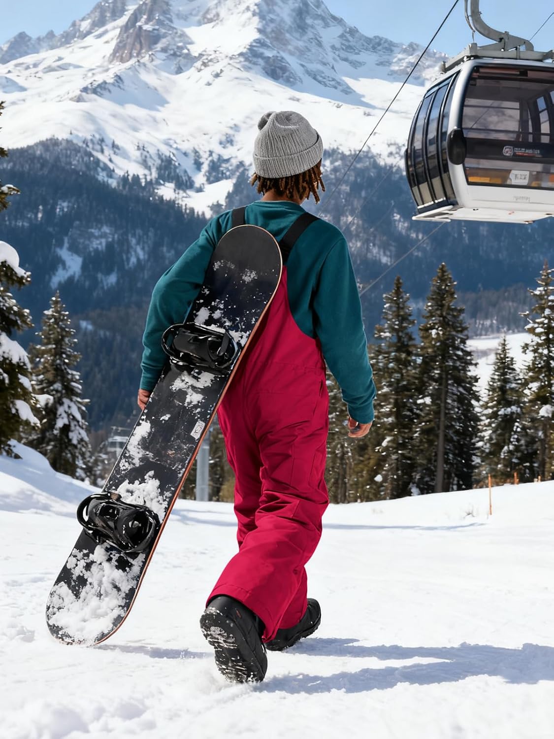 Boys Snow Bibs Kids Ski Pants 5-14 Years | Waterproof, Insulated, Snowboard, Winter Overalls