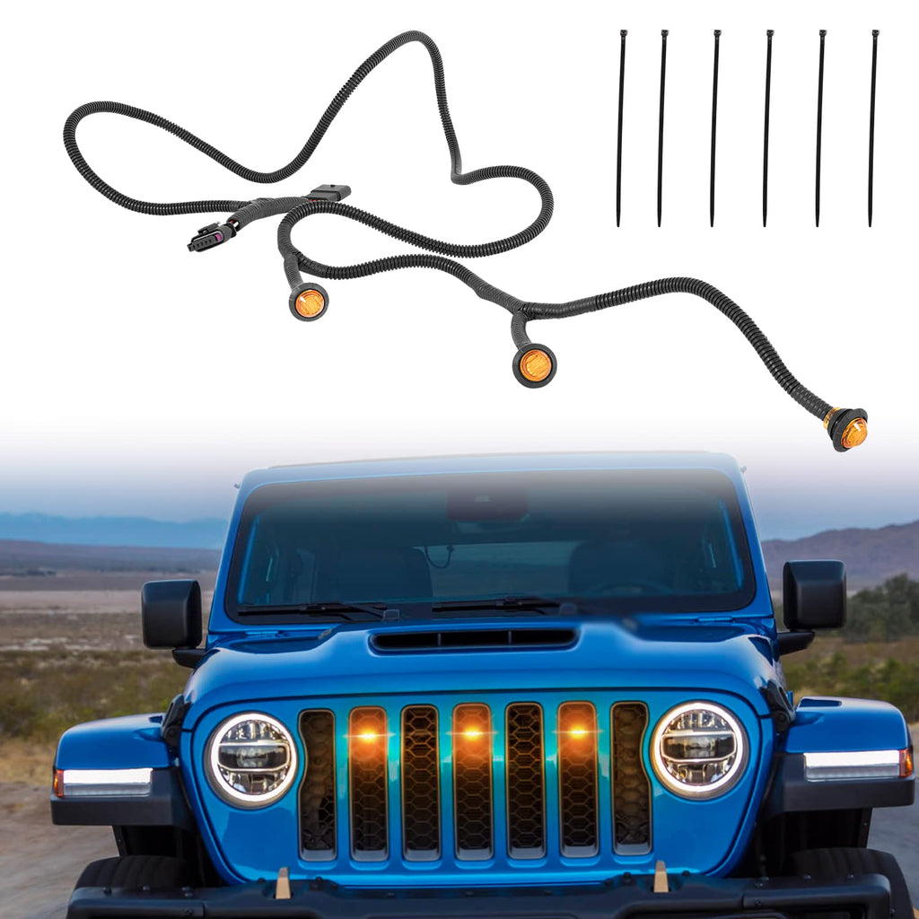 Pre-Runner LED Grille Light Kit for Jeep Wrangler JL JLU & Gladiator JT