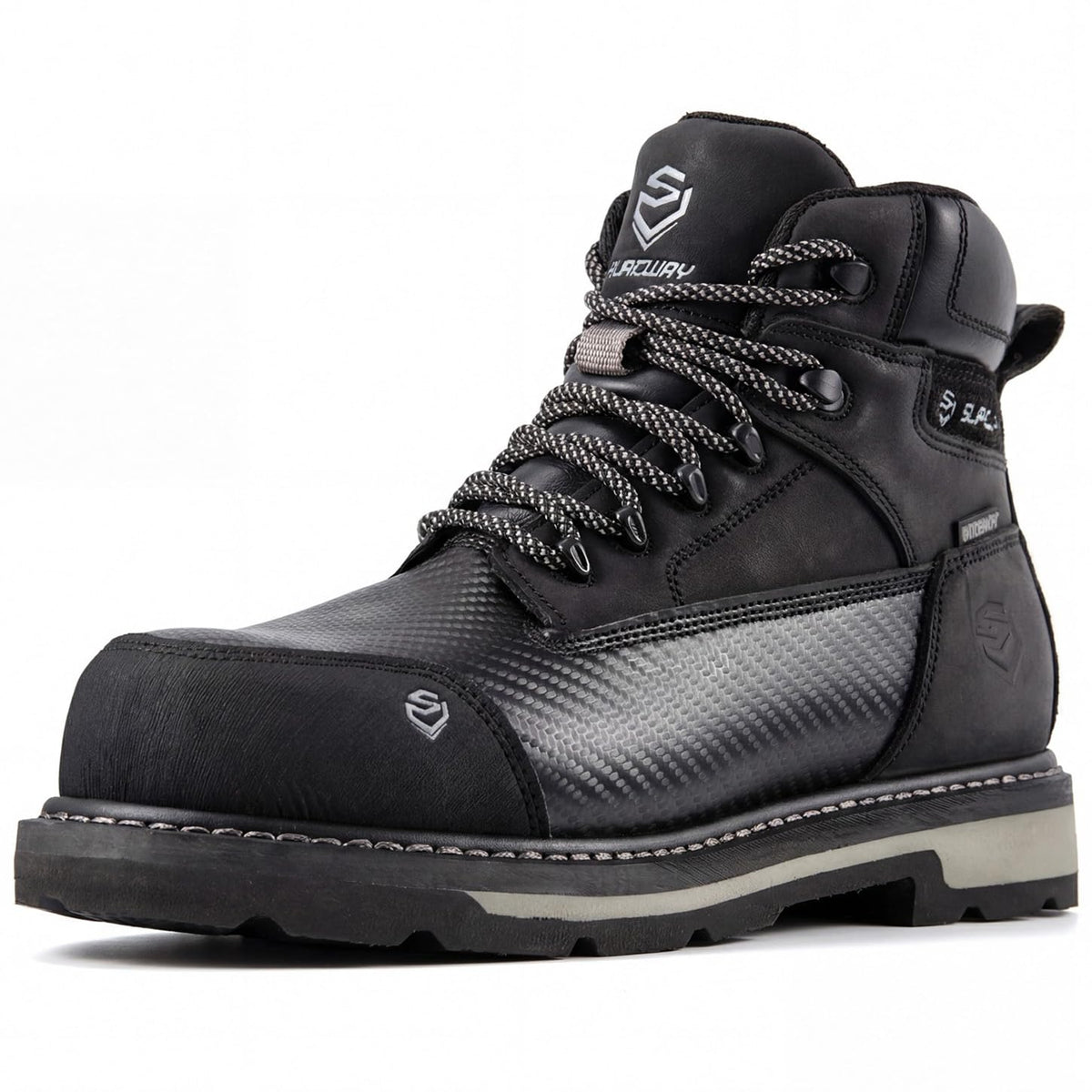 Men's 6 Inch Waterproof Soft/Composite Toe Leather Work Boots