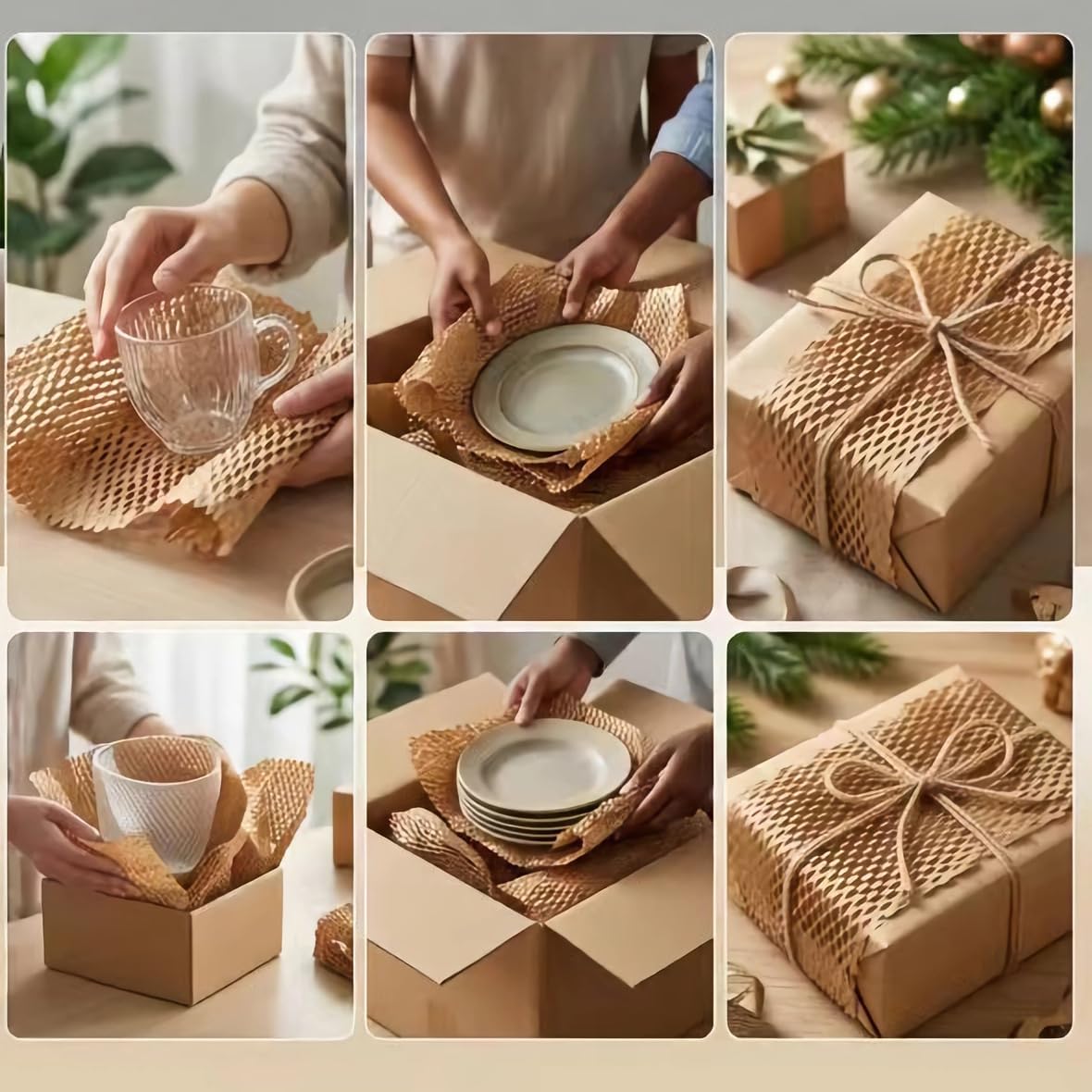 Honeycomb Packing Paper 20"x295' Eco-Friendly for Moving