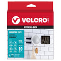 Kitchen and Bath Mounting Tape. Moisture Resistant Thin Design for Flush Mount. 10ft Heavy Duty Roll Holds 10 pounds.