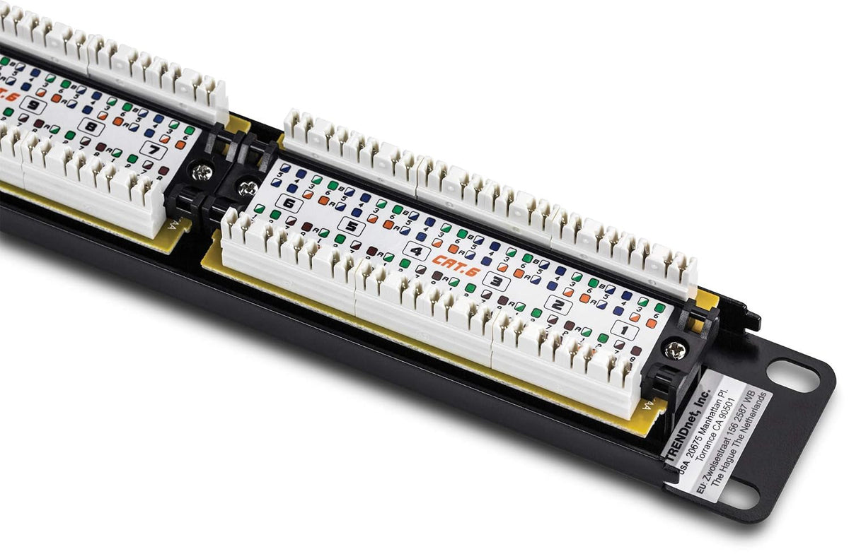 TRENDnet 24-Port Cat6 Unshielded Patch Panel,TC-P24C6