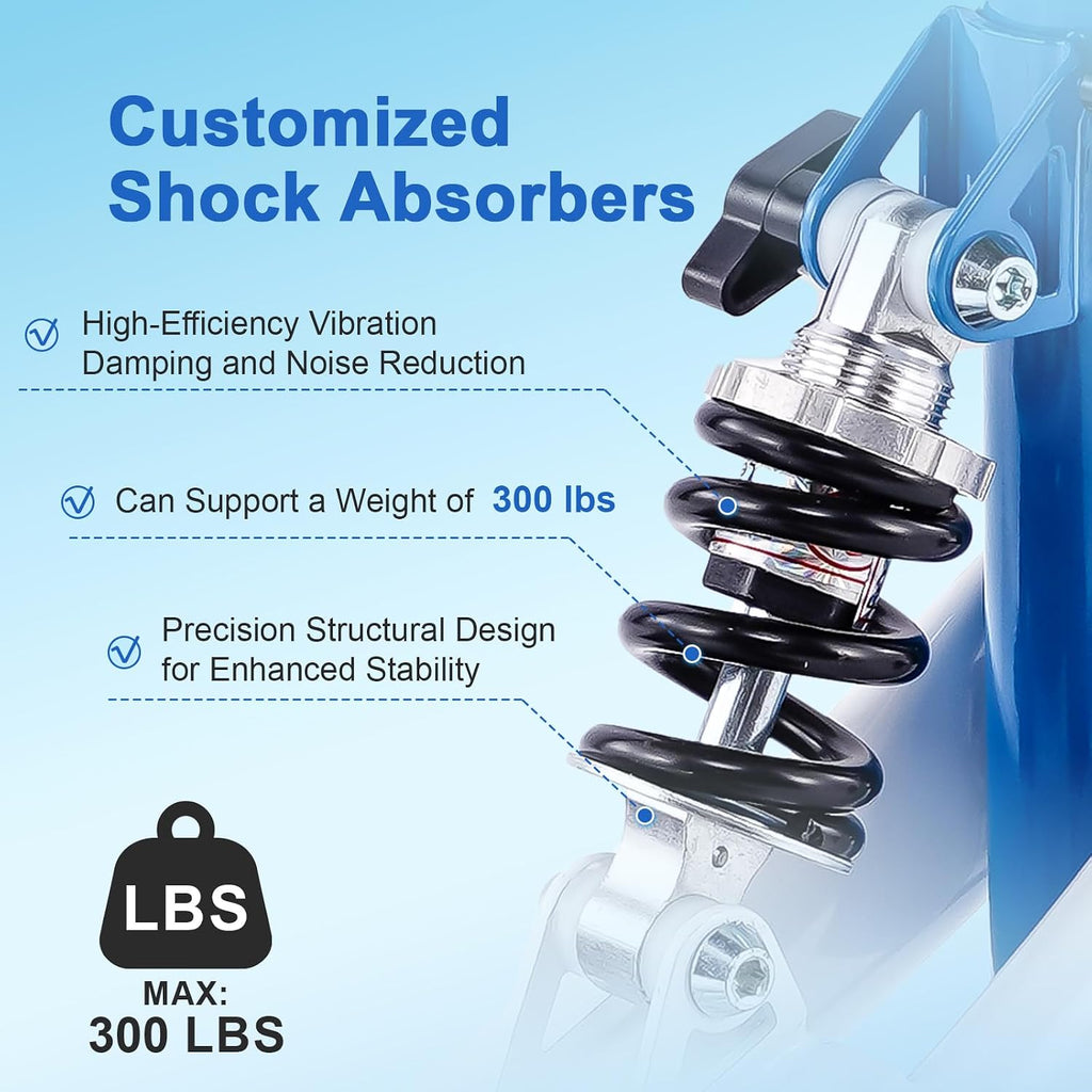 Knee Scooter for Adults for Foot Injuries, 8'' Rubber Wheels