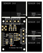 Fdc2214 Module Capacitance Sensor Electronic Design Competition Gesture Recognition Paper Counting Liquid Level Measurement(External 4 Touch poi)