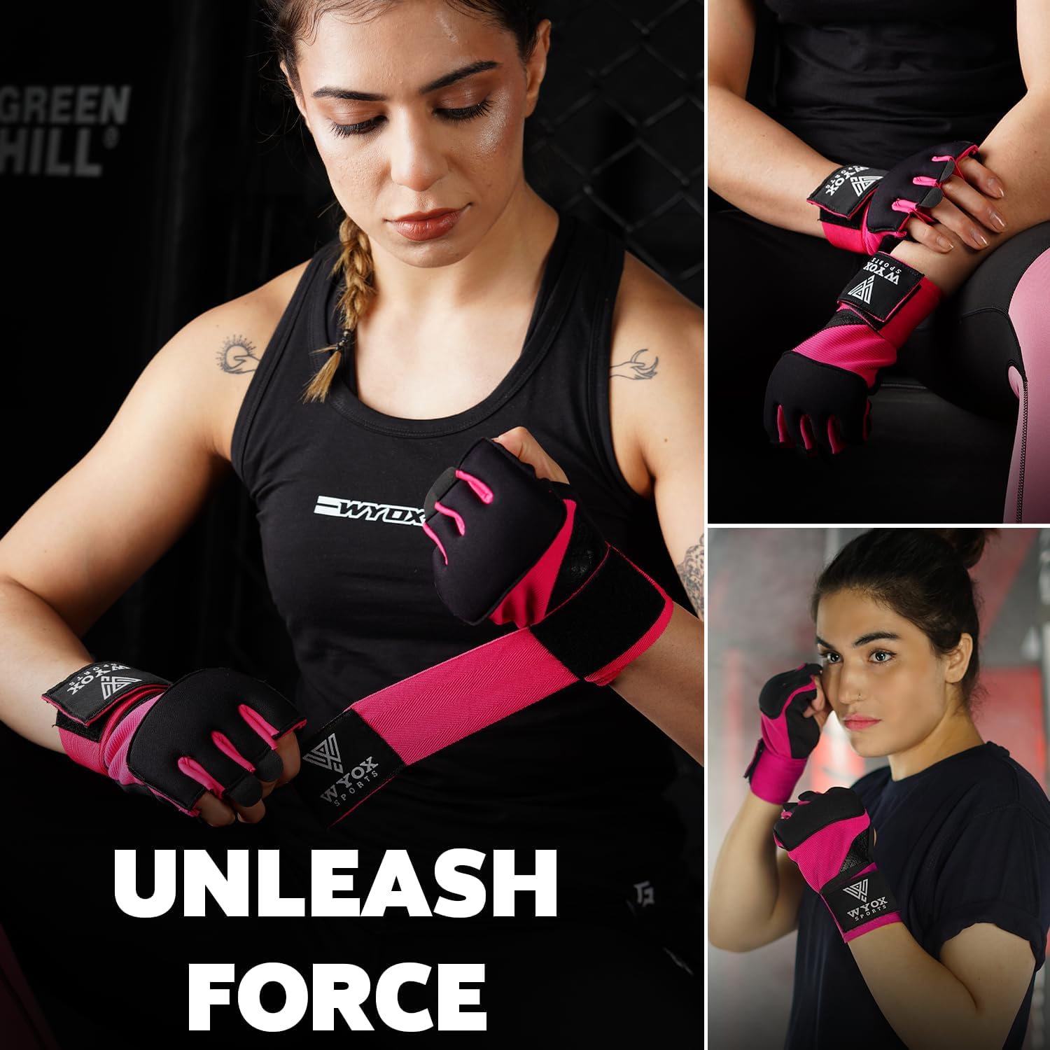 Neoprene Gel Boxing Hand Wraps Inner Gloves for Men & Women – 80cm/31in Quick Wrist Strap, Padded Knuckle Protection