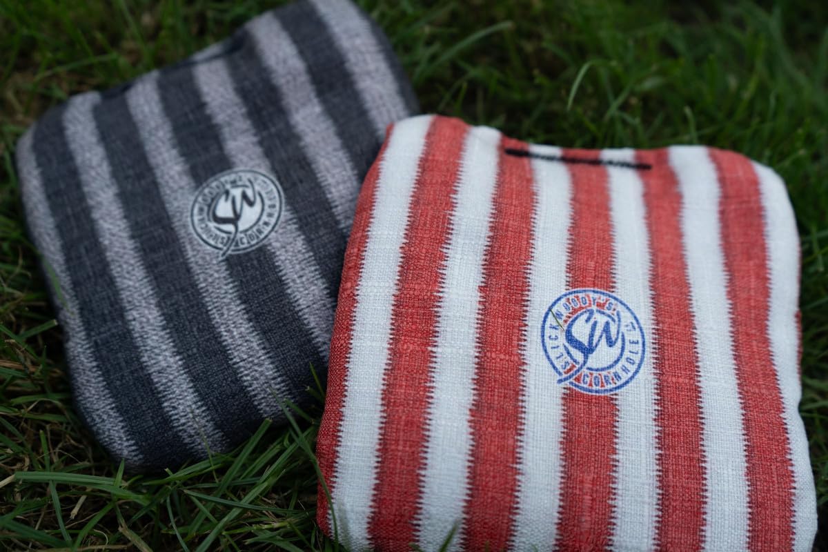 Official Brand Beer + American Flag Cornhole Bags – Resin-Filled Tournament Performance with Dual Sided Professional