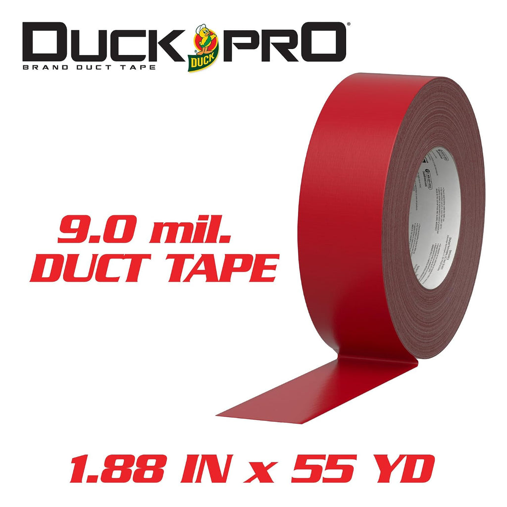 Pro Heavy Duty Duct Tape for Long Lasting Repairs, Red, Multipack