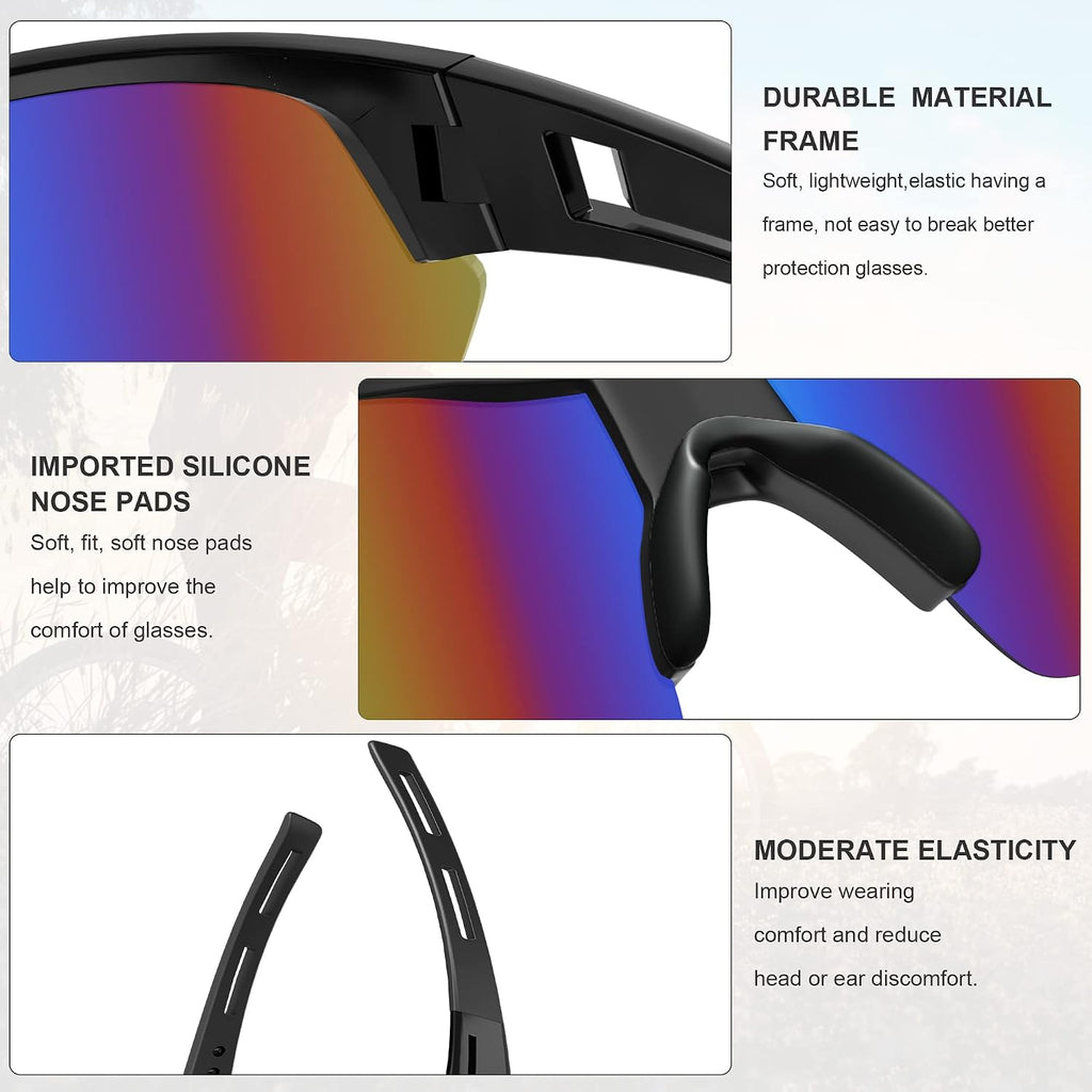 Tinted Safety Glasses for Men Women, Safety Goggles Impact Resistant, ANSI Z87.1+ UV400 Eye Protection, Anti Scratch