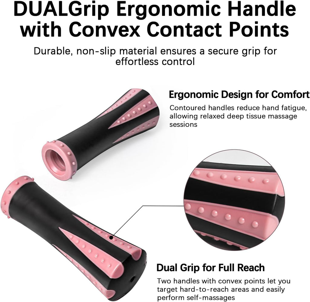 Muscle Roller Massage Roller Stick- Deep Tissue Fascia Blaster for Myofascial Pain Relief, Lymphatic Drainage & Body