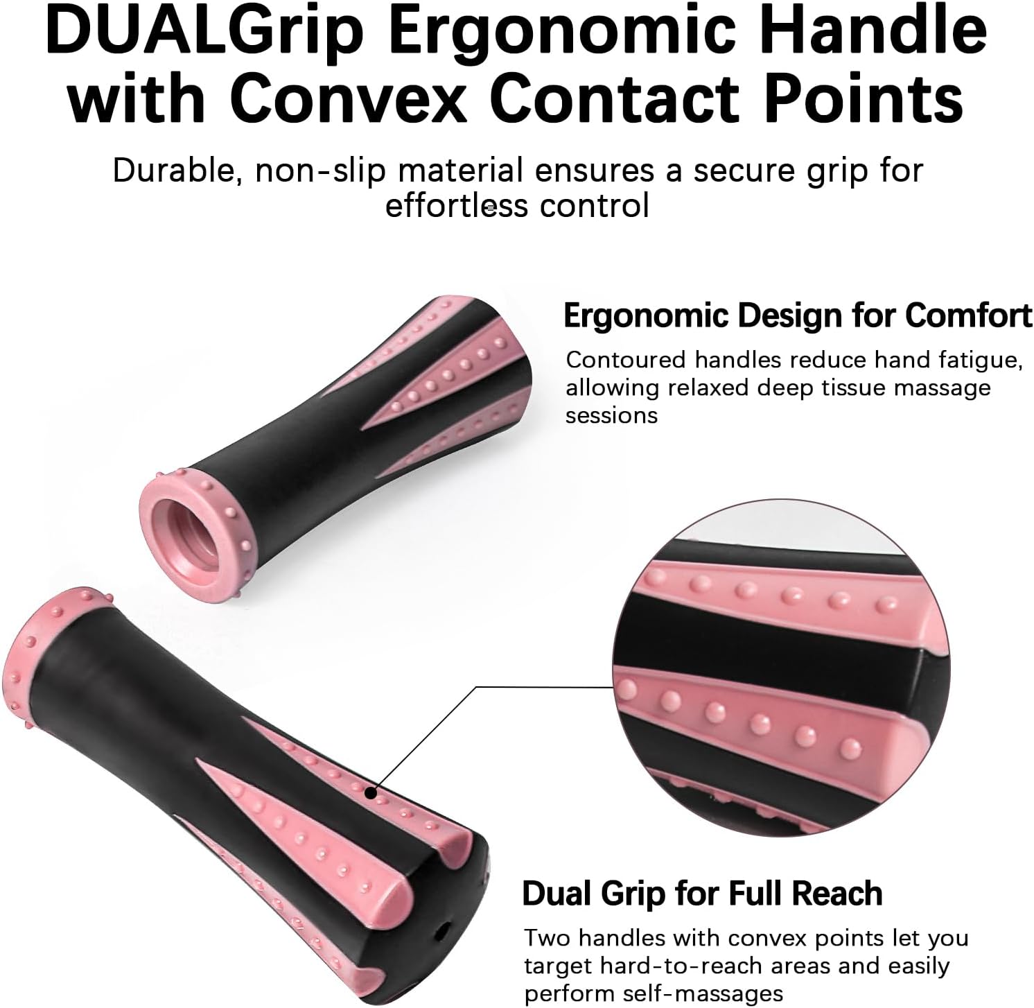 Muscle Roller Massage Roller Stick- Deep Tissue Fascia Blaster for Myofascial Pain Relief, Lymphatic Drainage & Body