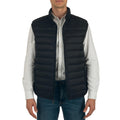Clark Mens Puffer Vest Down Alternative Water Resistant Packable Outerwear Zip Up Pockets Warm Versatile Layer BLK Large