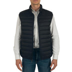 Clark Mens Puffer Vest Down Alternative Water Resistant Packable Outerwear Zip Up Pockets Warm Versatile Layer BLK Large