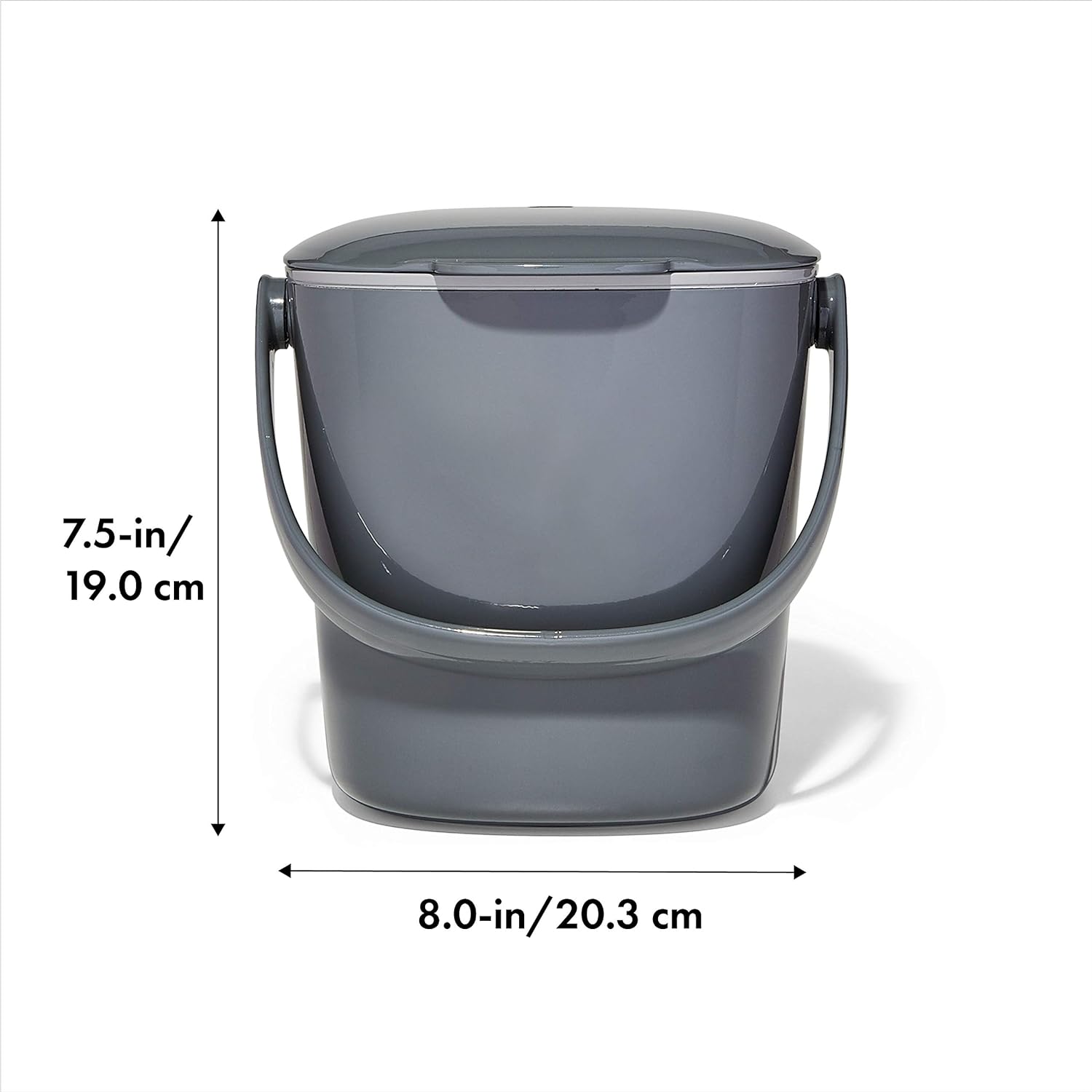 Good Grips Easy-Clean Compost Bin, Charcoal - 0.75 GAL