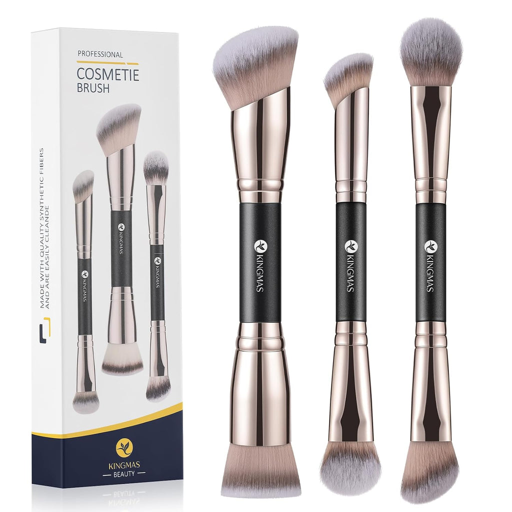Foundation Concealer Contour Brush Set, 3Pcs Makeup Brushes
