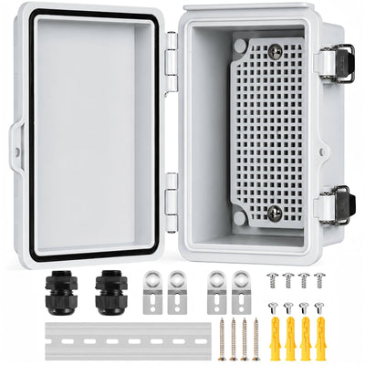 IP67 ABS Outdoor Electrical Junction Box Waterproof with Aluminum DIN Rail
