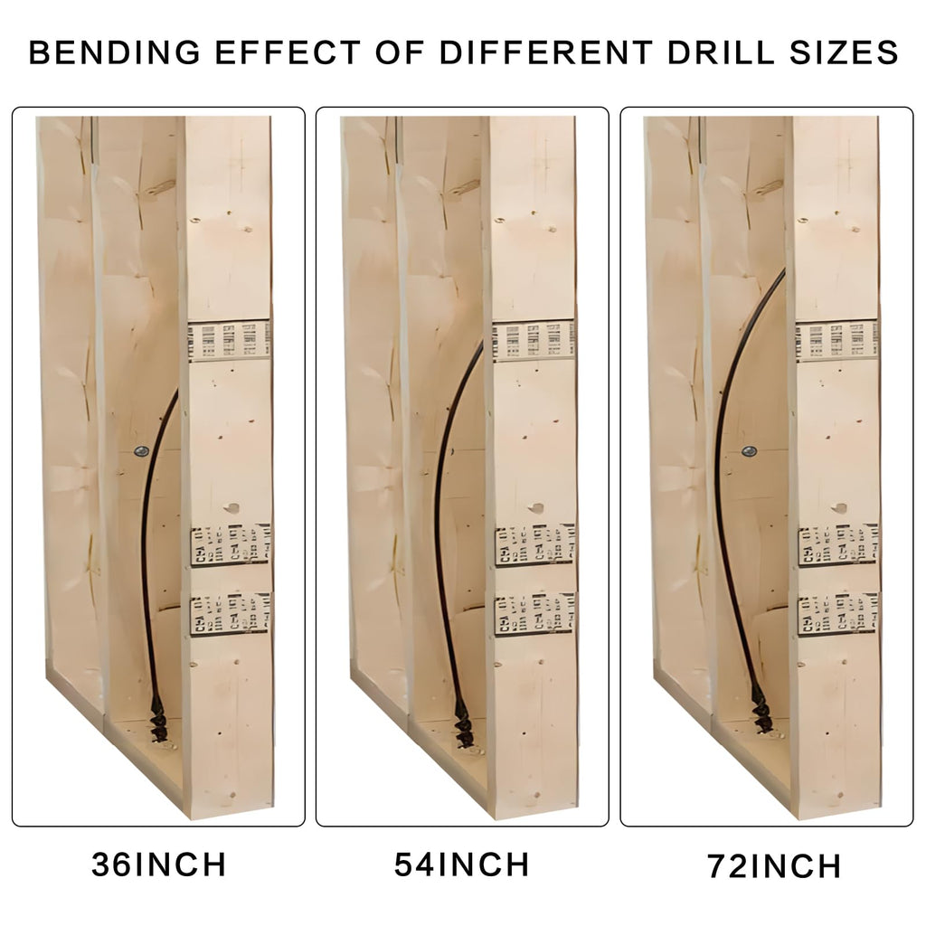 YY-LC Flexible Drill Bit for Wire Pulling,1/2 x 72 in. Flex Auger Drill Bit