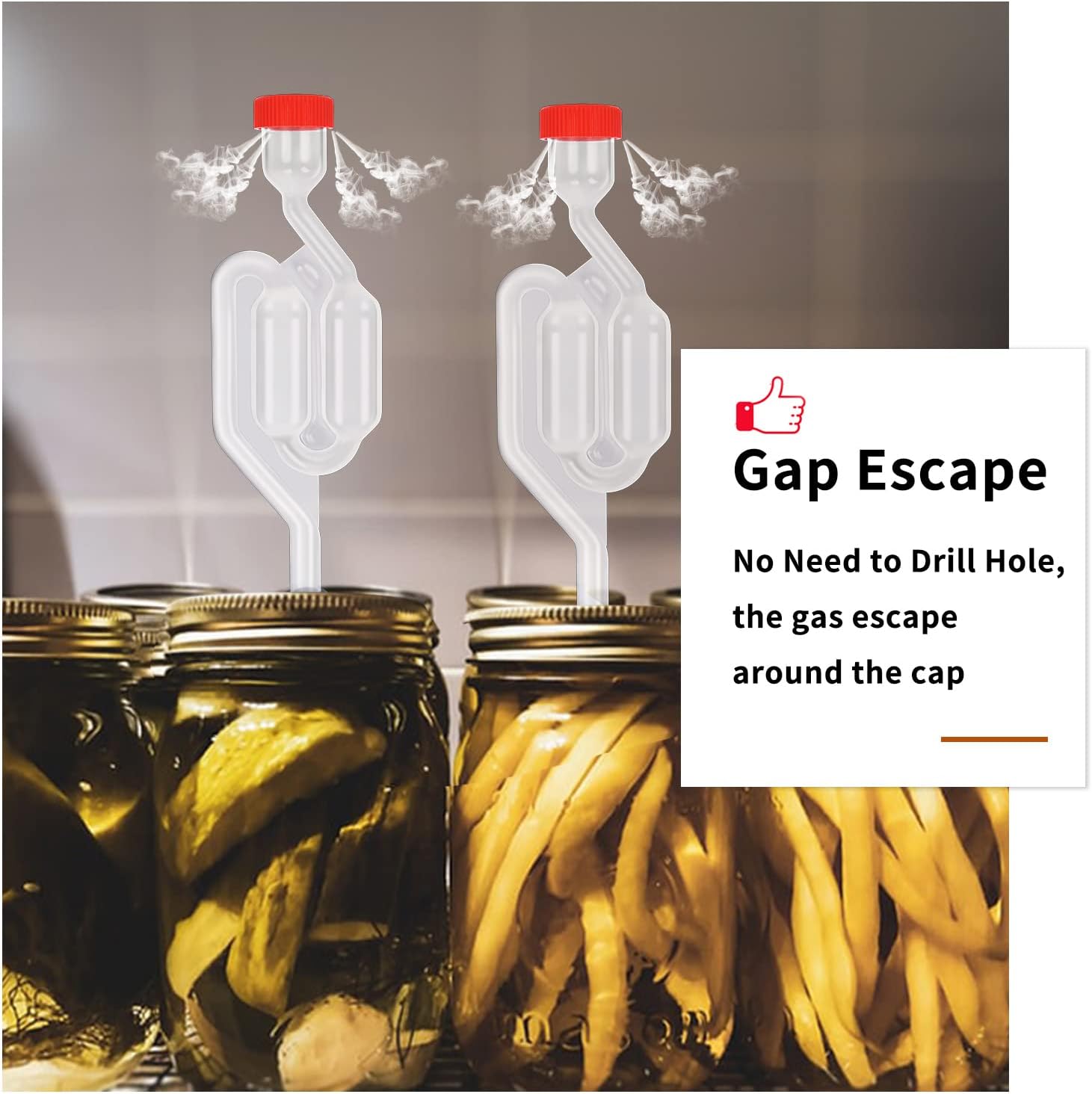5ct. S - Shape Airlock with # 6 Stopper 5pcs & Grommets 10pcs,Bubble Fermentation Airlock for Brewing Wine Making
