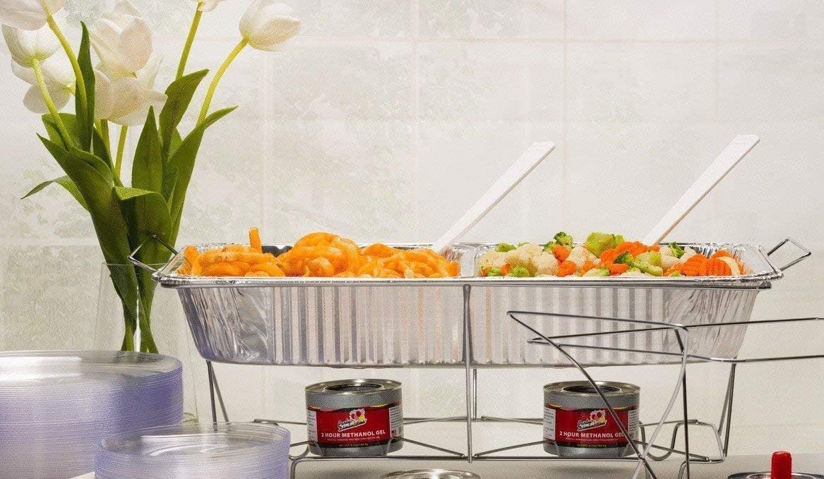 Aluminum Pans With Lids Half Size 9x13 Extra Heavy Duty, Disposable Foil Pans For Baking (25 Sets)