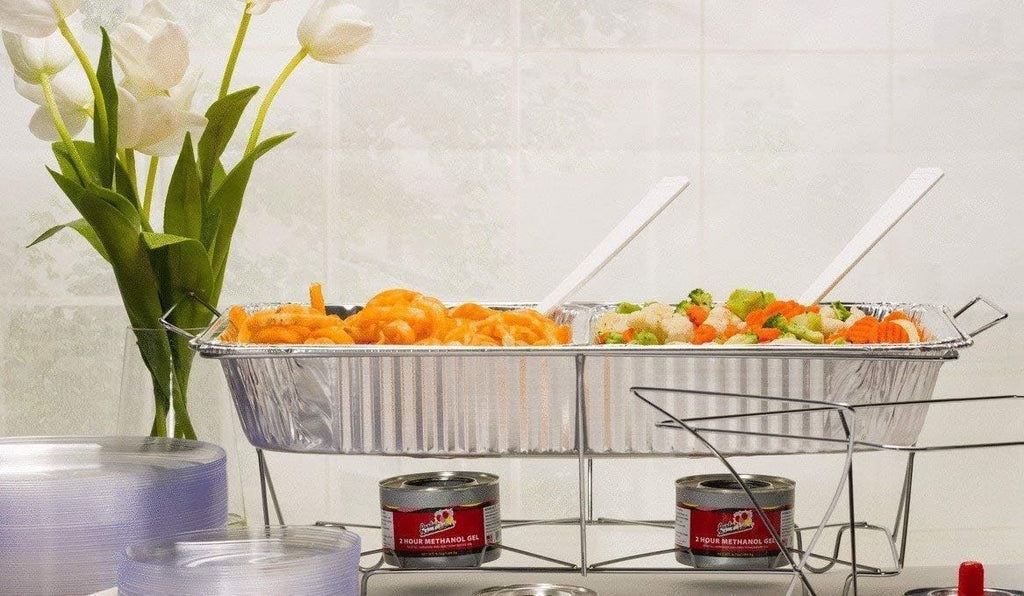 Aluminum Deep Foil Pans Full Size, Large Disposable Roasting & Baking Pan, 21"x13" (20 Pack) Extra Heavy Duty Chafing