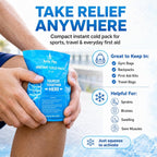 Breakable Ice Packs - Disposable Instant Cold Packs (24 Count)