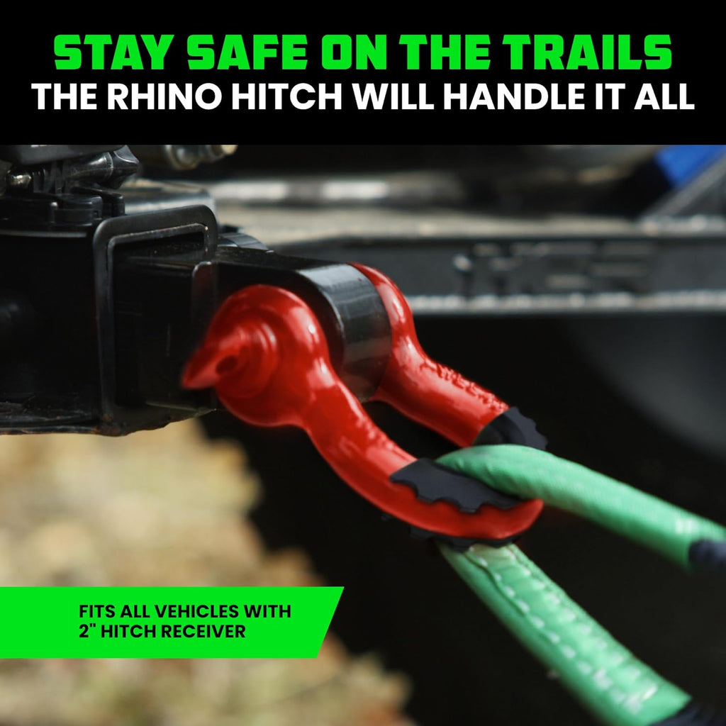 Shackle Hitch Receiver - Fits 2in Receivers for Vehicle Recovery