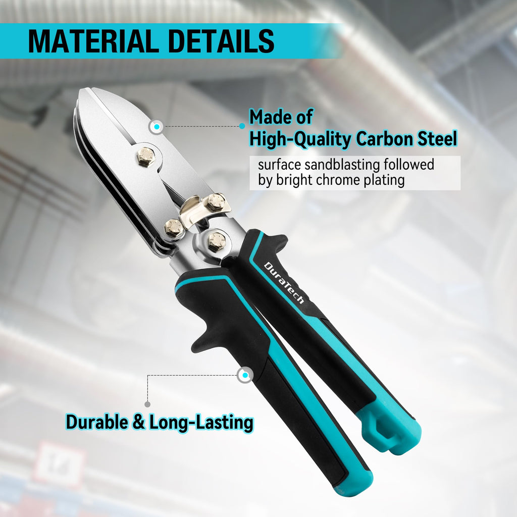 DURATECH 5-Blade Sheet Metal Crimper for HVAC Ductwork and Stove Pipes