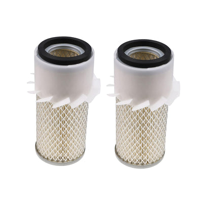 DVPARTS 2PK Air Filters 70000-11221 67800-58300 15227-11220 15562-11080 Compatible with Kubota B KH L Series and More B4200 B5100 B5200 B6100 B6200 B7100 B7200 B8200 L175 L185
