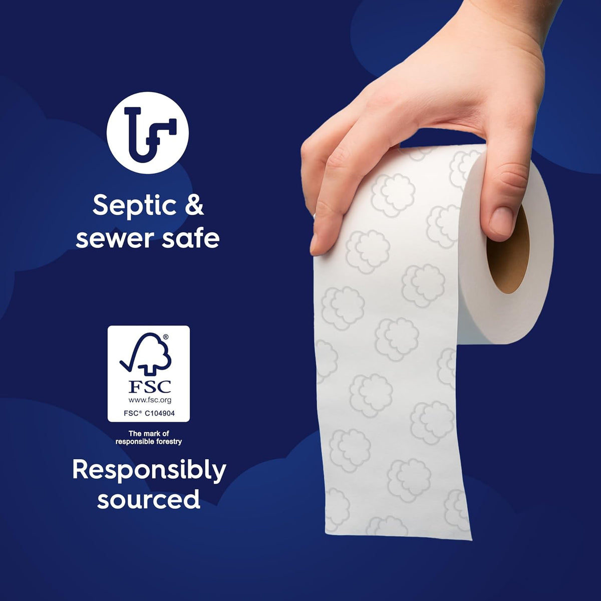 Ultra Soft and Strong Bath Tissue, 4 Packs of 6 Mega Rolls