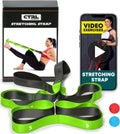 Stretching Strap with Loops - Non Elastic Yoga Strap for Physical Therapy