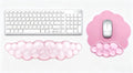 Mouse Pad with Wrist Rest, Soft Cloud Gel Keyboard Mouse Pad Set with Hand Wrist Support, Cute Non Slip Office Desk