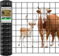 Black Welded Wire Fence 4 ft X 50 ft, 2.36" Mesh Fencing