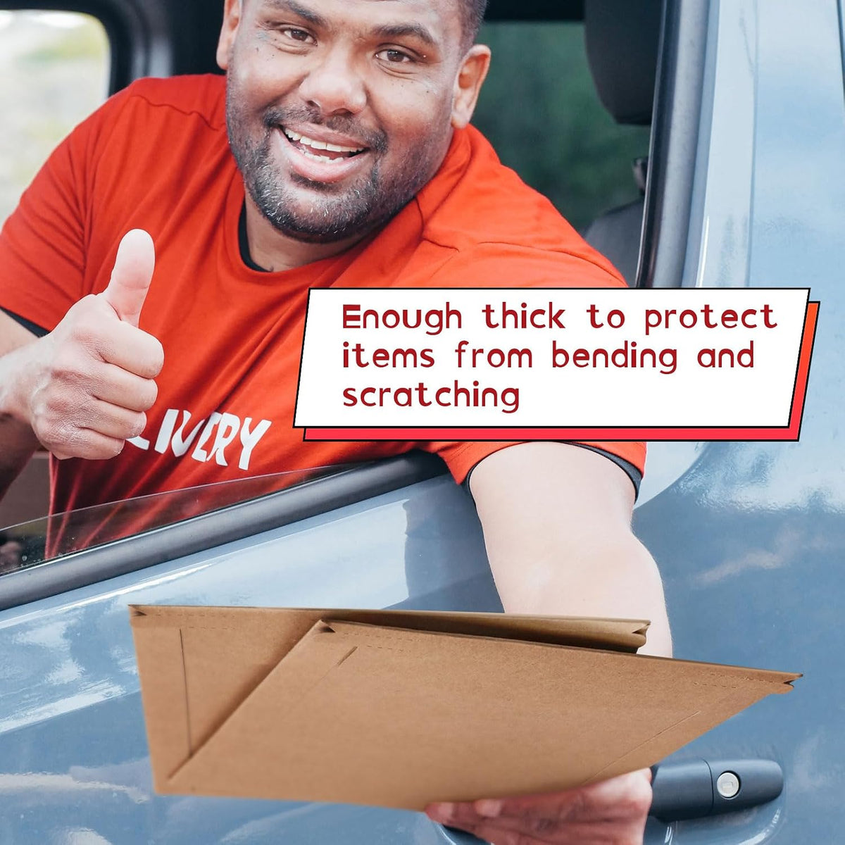 200 Pcs 7 x 9 Inch Rigid Mailer Cardboard Envelope Bulk, Kraft Color