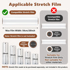 Manual Stretch Film Wrap Dispenser w/ 15-inch Turntable