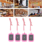 Restaurant Pager System,Wireless Calling System with 4 Receivers,800M 3 Prompt Mode Waterproofing Guest Queue Pager