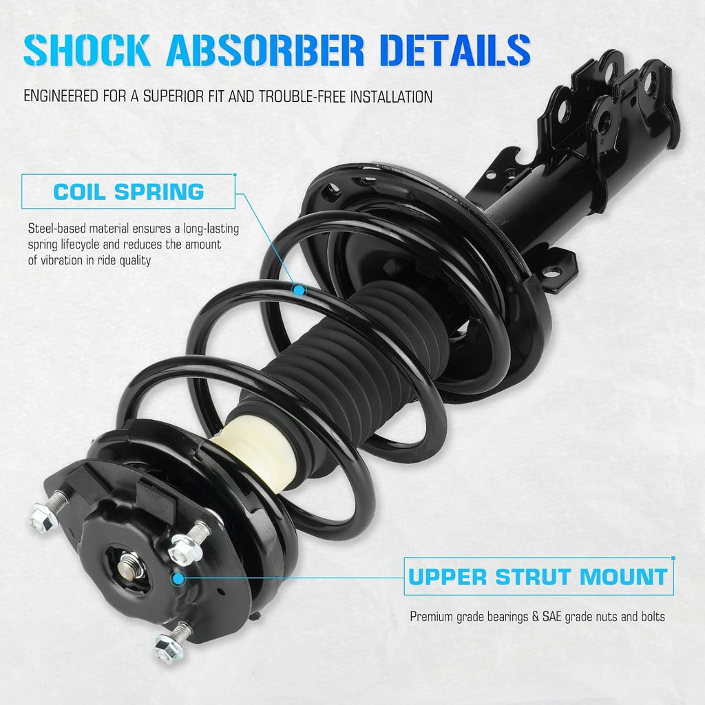 ILONPA Front Struts Shocks for Toyota Camry Solara 2004 2005 2006 / 2PCS