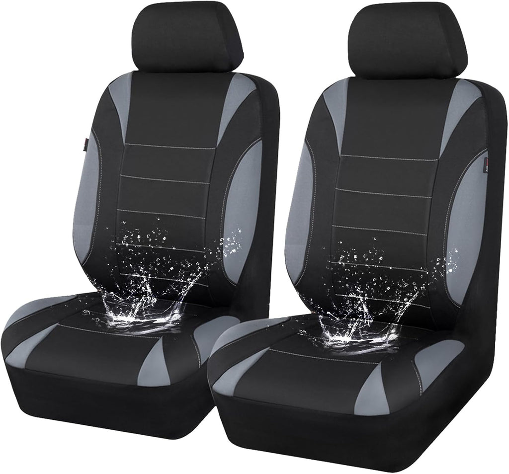 Waterproof Car Seat Covers Front Seats Only with 5mm Composite EVA, Neoprene Car Seat Cover with Separate Headrest