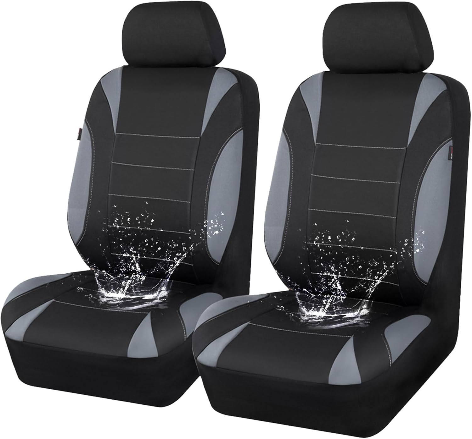 Waterproof Car Seat Covers Front Seats Only with 5mm Composite EVA, Neoprene Car Seat Cover with Separate Headrest