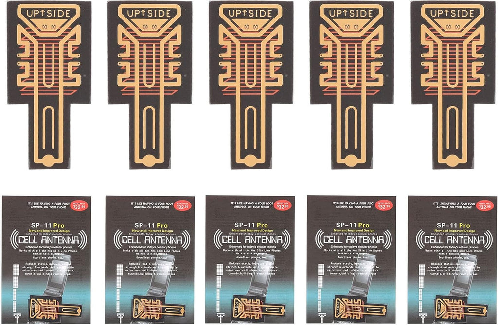 Portable Cell Phone Signal Booster, 5-Pack Adhesive Boosters for Elevators, Cars, Remote Locations