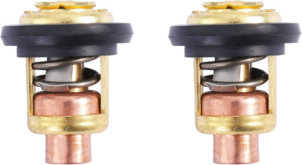 75692Q2 Thermostat Kit for Marine 135HP 150HP 175HP 200HP V6 143 Degree Replace for GLM 13340, 2 PCS