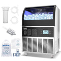 Commercial Ice Maker Machine (250lbs/24H with 70lbs Ice Storage)