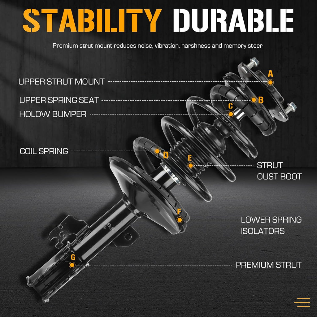Front Struts Fit for Toyota Camry 2002 2003,for Lexus ES300 2002 2003